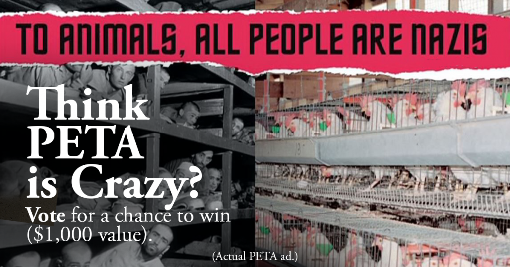 VOTE: Which Is The Craziest PETA Campaign? - PETA Kills Animals